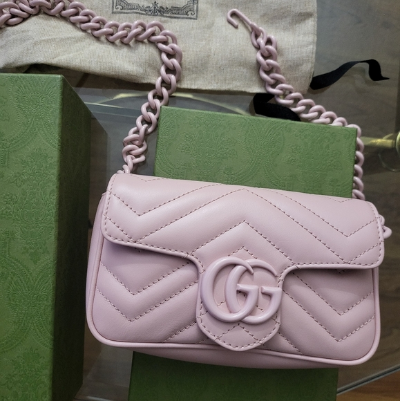 Authentic Gucci Marmont Super Mini Belt/Shoulder Bag - Picture 4 of 15